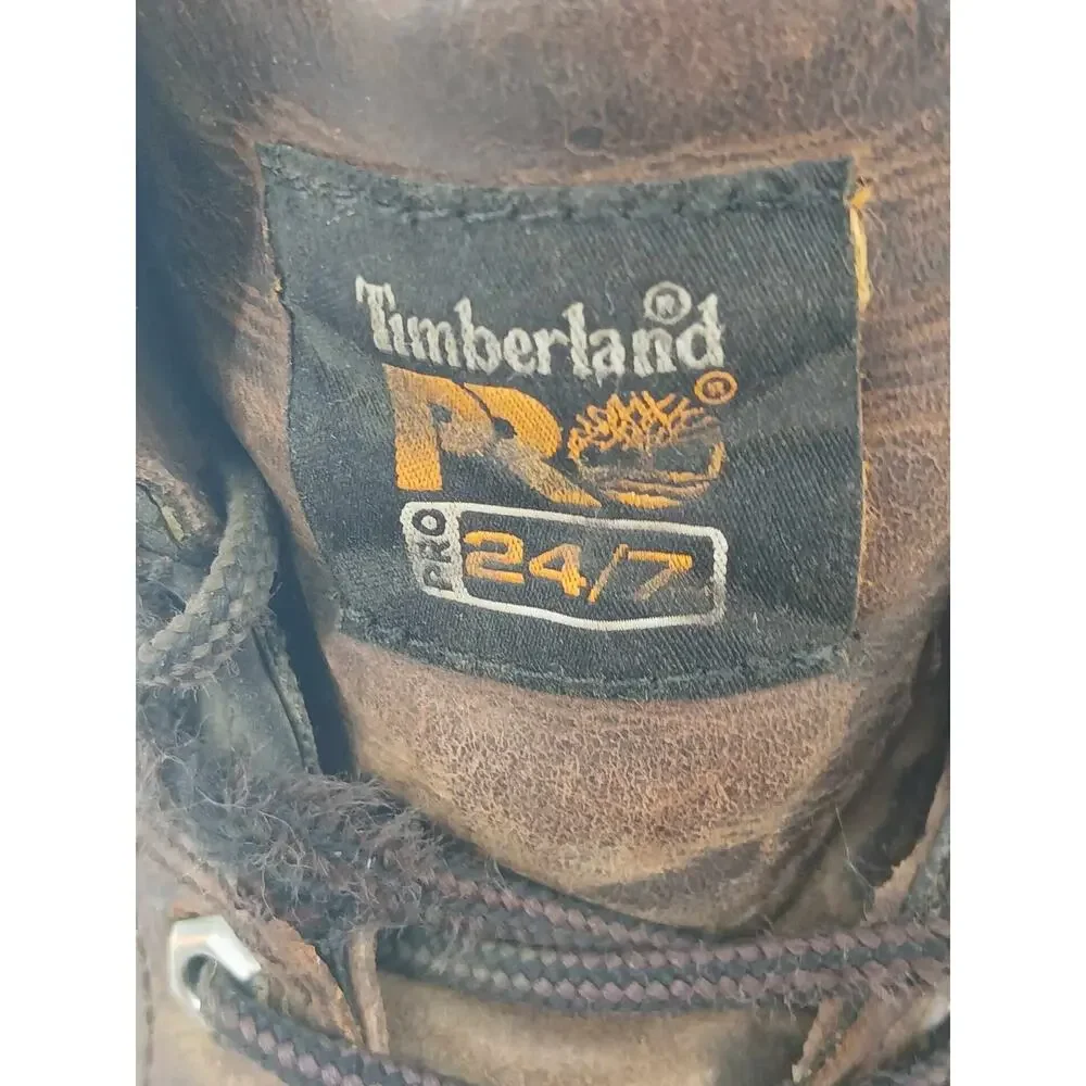 Leather work boots, Timberland PRO Pit Boss 6-inch Steel Toe size 12
